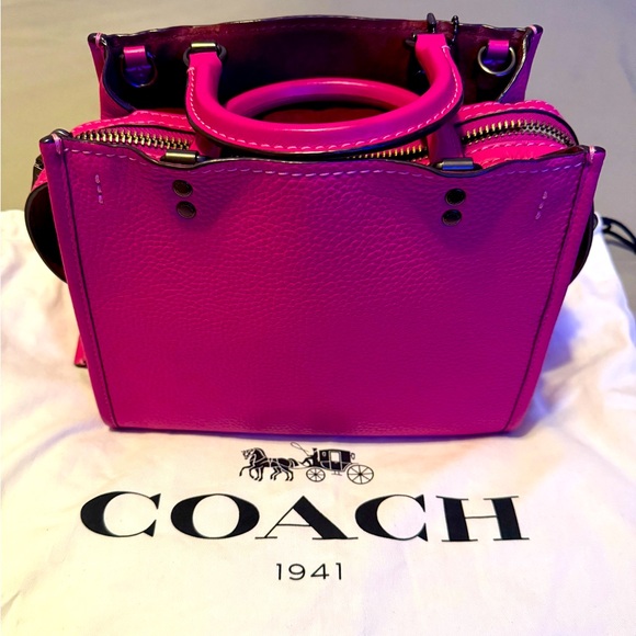 Coach Pink Satchel Bag - Picture 1 of 16